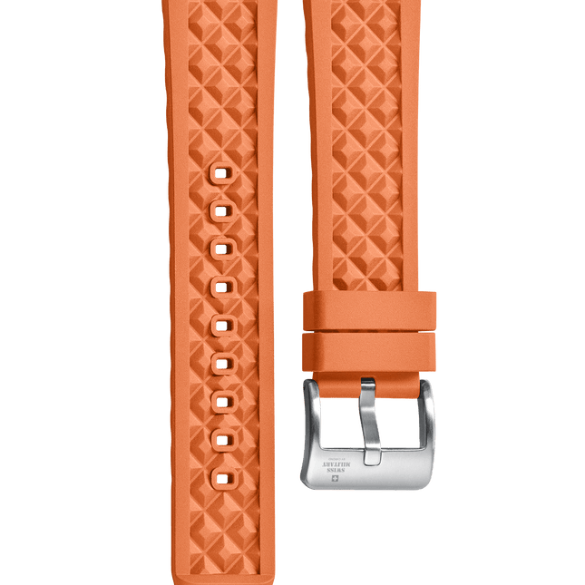 Swiss Military B.A14092.05 – Orange Rubber Strap image 0