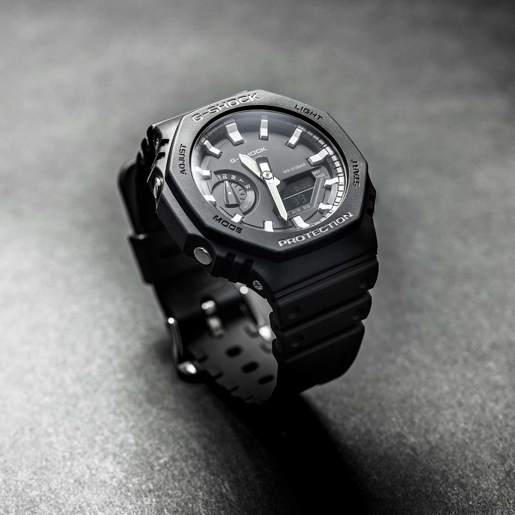 CASIO Men's G-Shock Carbon Core Watch GA-2100-1AER image 1