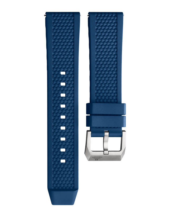 Swiss Military B.A14100.02 – Blue Rubber Strap Titanium image 0