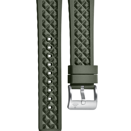 Swiss Military B.A14092.04 – Green Rubber Strap image 0