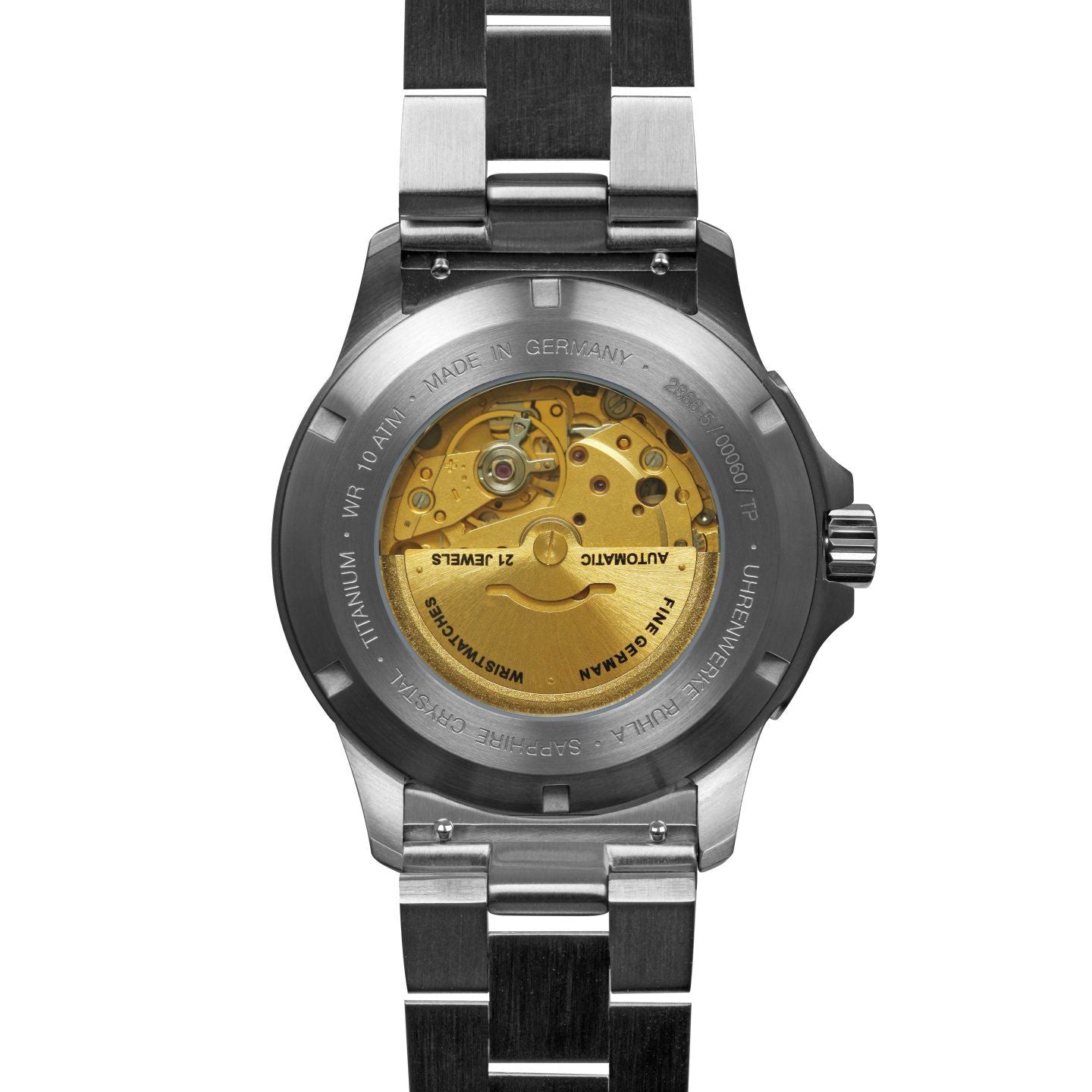 BAUHAUS AVIATION Men’s Titanium Automatic Day Date Watch 2866M5 image 1