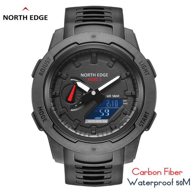 NORTH EDGE Tactical Mars 3 Watch Carbon Fibre