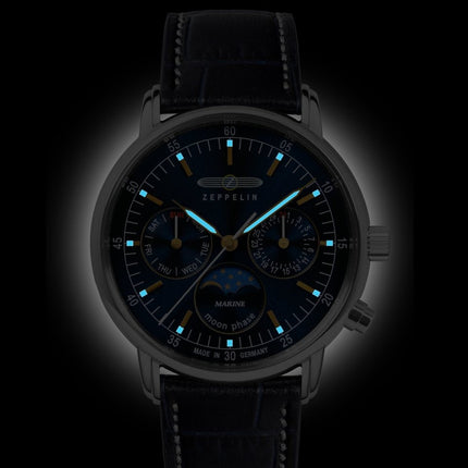 ZEPPELIN Lady LZ 14 Marine Moonphase 86353 Watch image 1