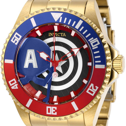 Invicta Marvel - Captain America 29681 Men's Quartz Watch - 44mm