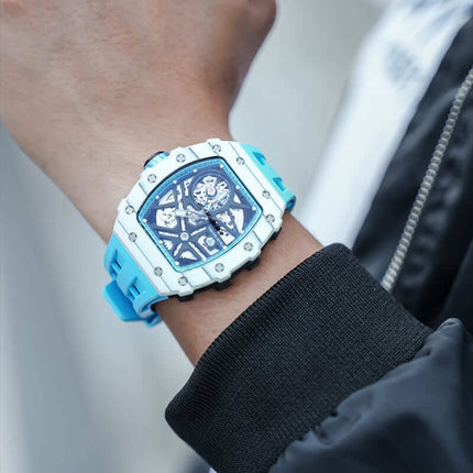 TSAR BOMBA Elemental-Carbon Fiber Automatic Watch TB8209CF