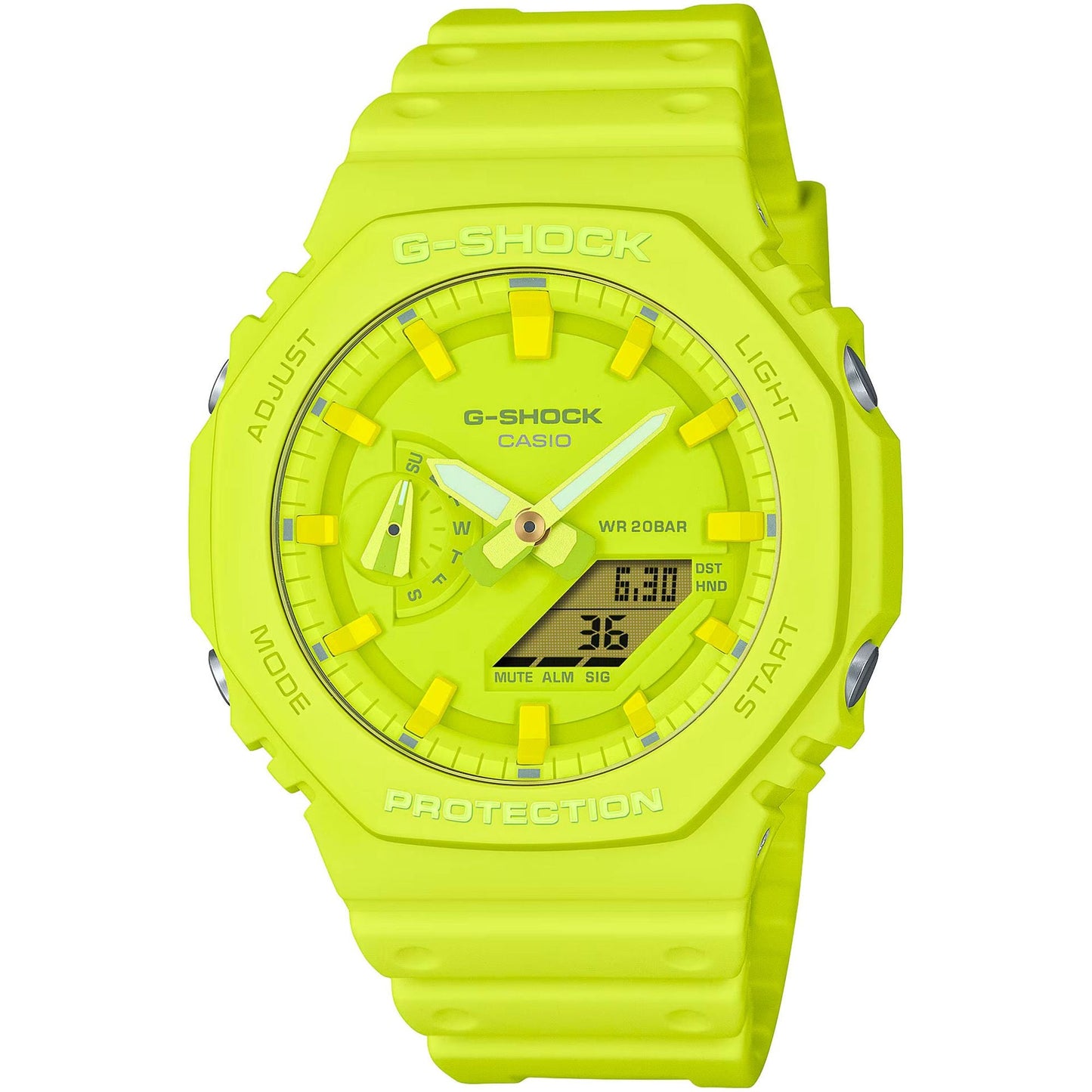 CASIO Men's G-Shock Watch Green GA-2100-9A9ER image 0