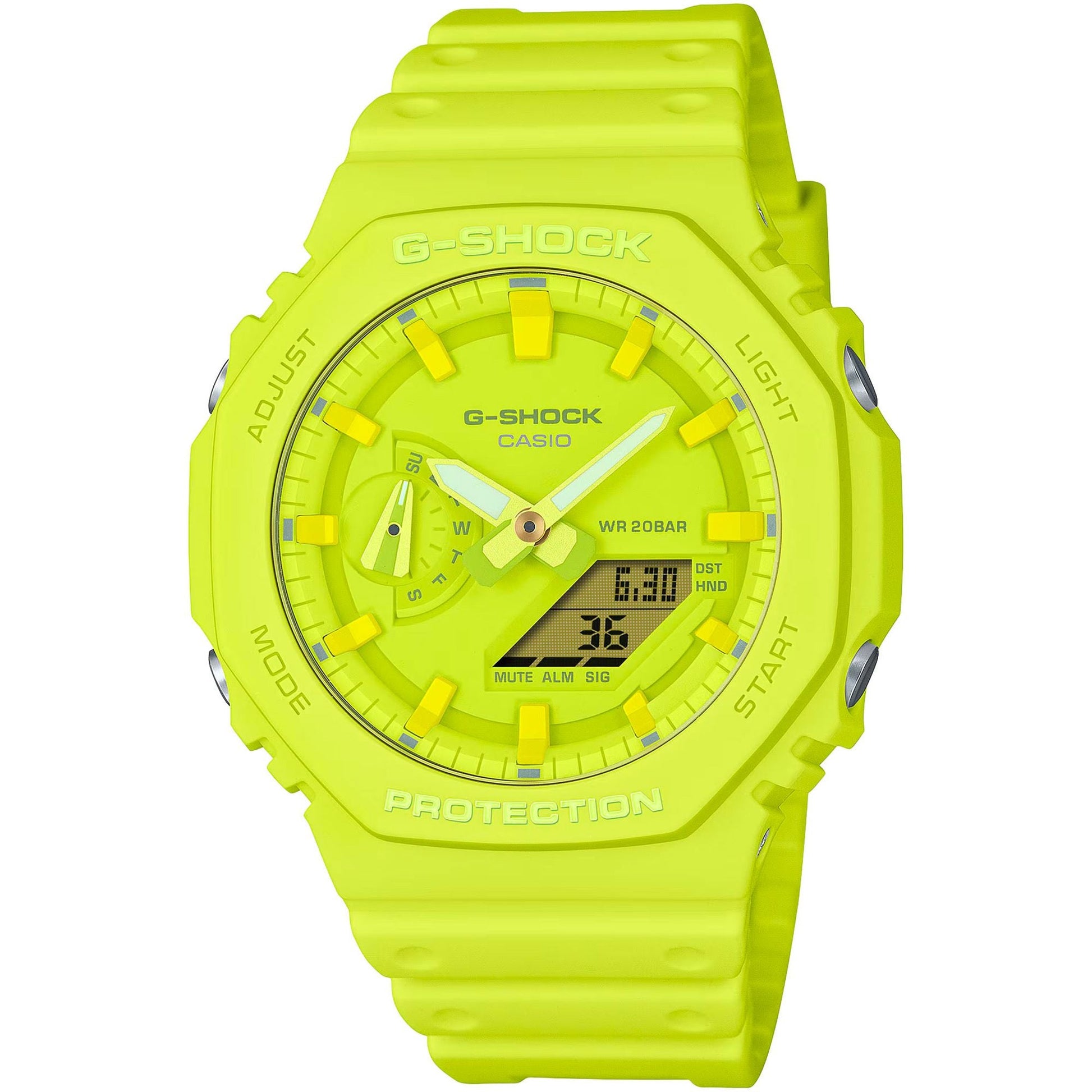 CASIO Men's G-Shock Watch Green GA-2100-9A9ER image 0