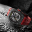 TSAR BOMBA Carbon Fiber Men's Automatic Watch TB8208CFN Red