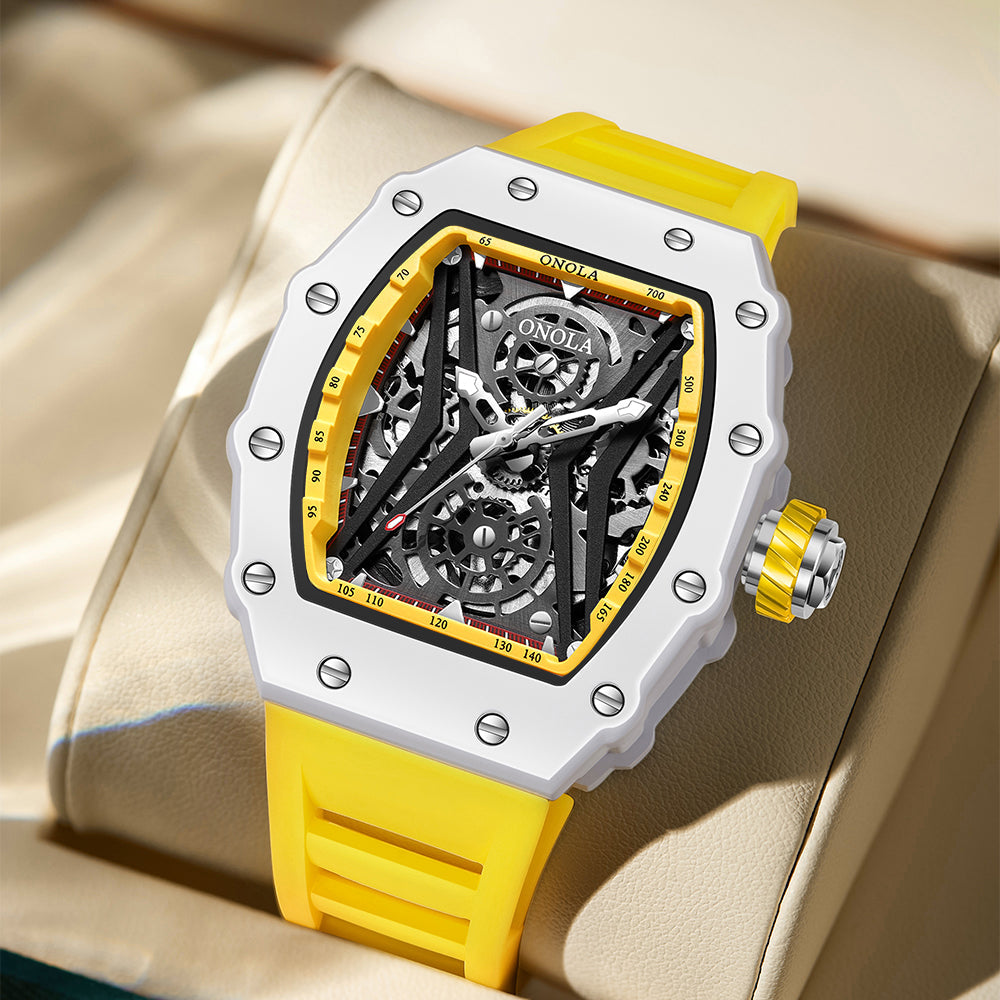 ONOLA Rhythm Automatic Mechanical Watch MILK image 8