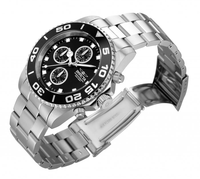 INVICTA Men's Pro Diver Chronograph 43mm Watch Silver/Black image 1