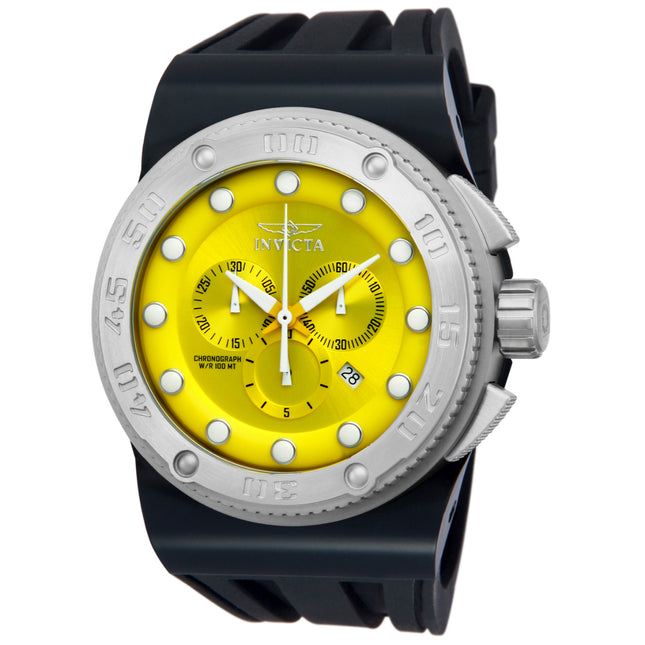 INVICTA Men's Akula Submariner 54mm Chronograph Black / Yellow Watch