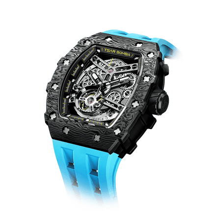 TSAR BOMBA Elemental-Carbon Fiber Automatic Watch TB8208CF