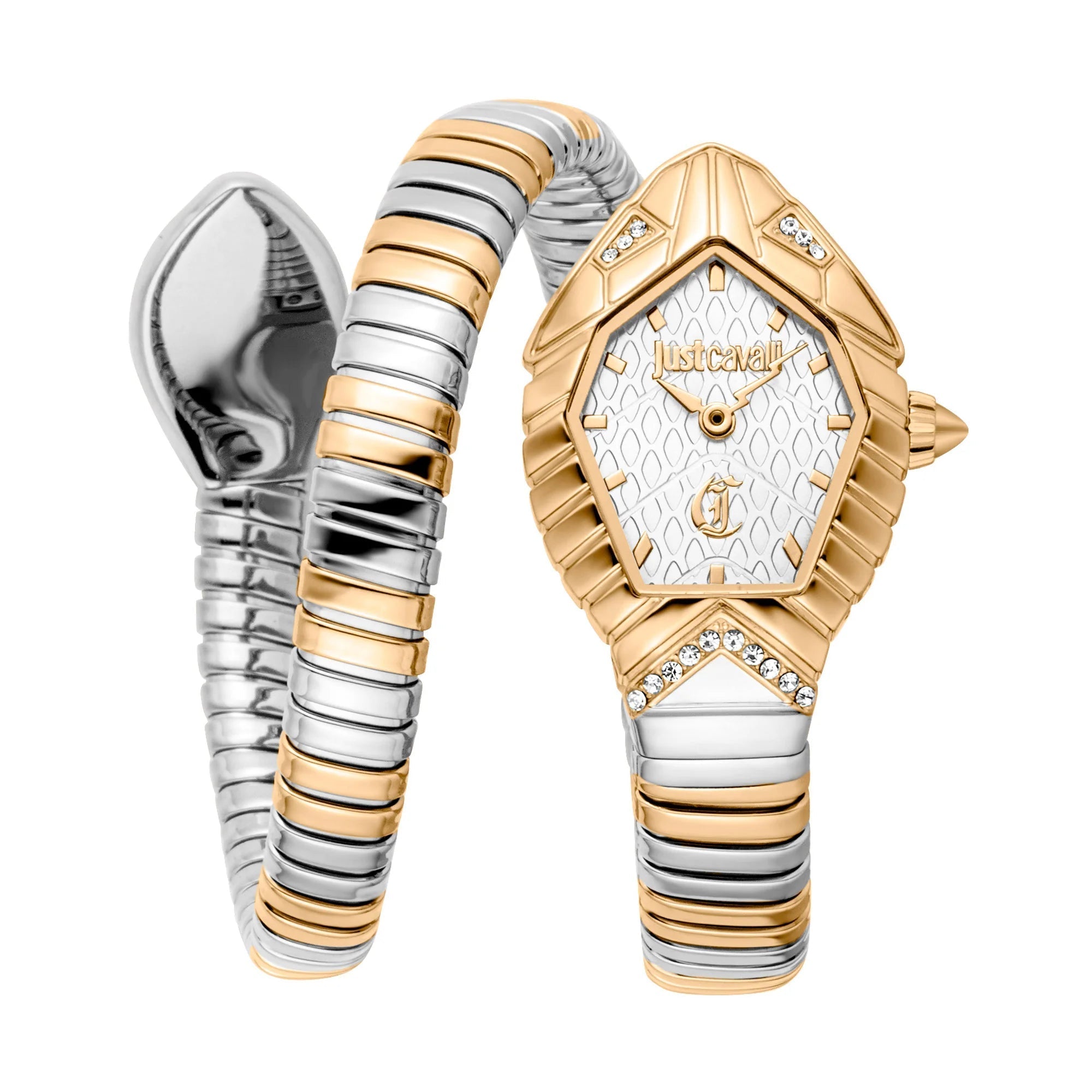 Just Cavalli Signature Snake Speranza Yellow Gold Silver image 0