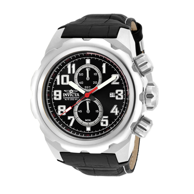 INVICTA Men's Pro Diver Chronograph Leather Edition 200m Watch
