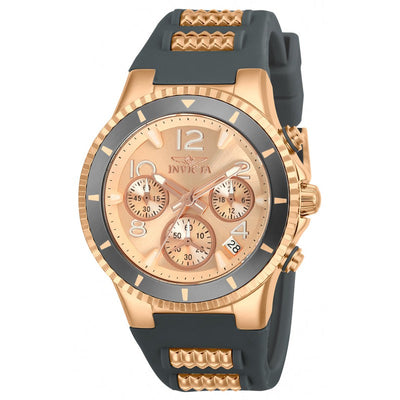 INVICTA Women's SPORT Elitist 39mm Rose Gold / Grey Silicone Chronograph Watch