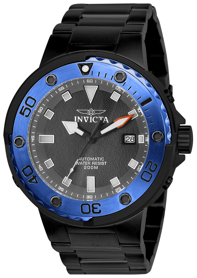 INVICTA Men's Pro Diver Automatic 49mm Black Oyster Bracelet Watch