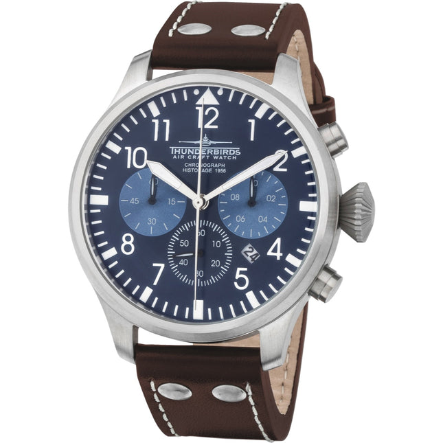 THUNDERBIRDS Men's Historage Chronograph Watch Blue image 0