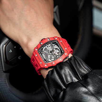 TSAR BOMBA Elemental-Carbon Fiber Automatic Watch TB8208CF