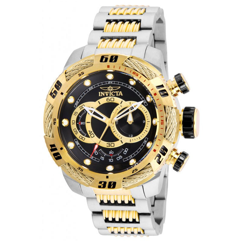 INVICTA Men's Speedway Mega Chronograph 50mm Two Tone Gold / Black Watch