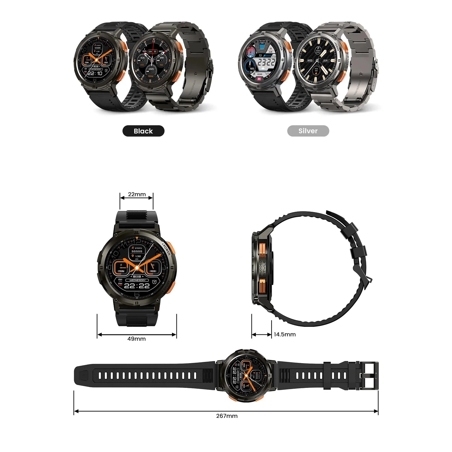 KOSPET TANK T2 Smart Watch