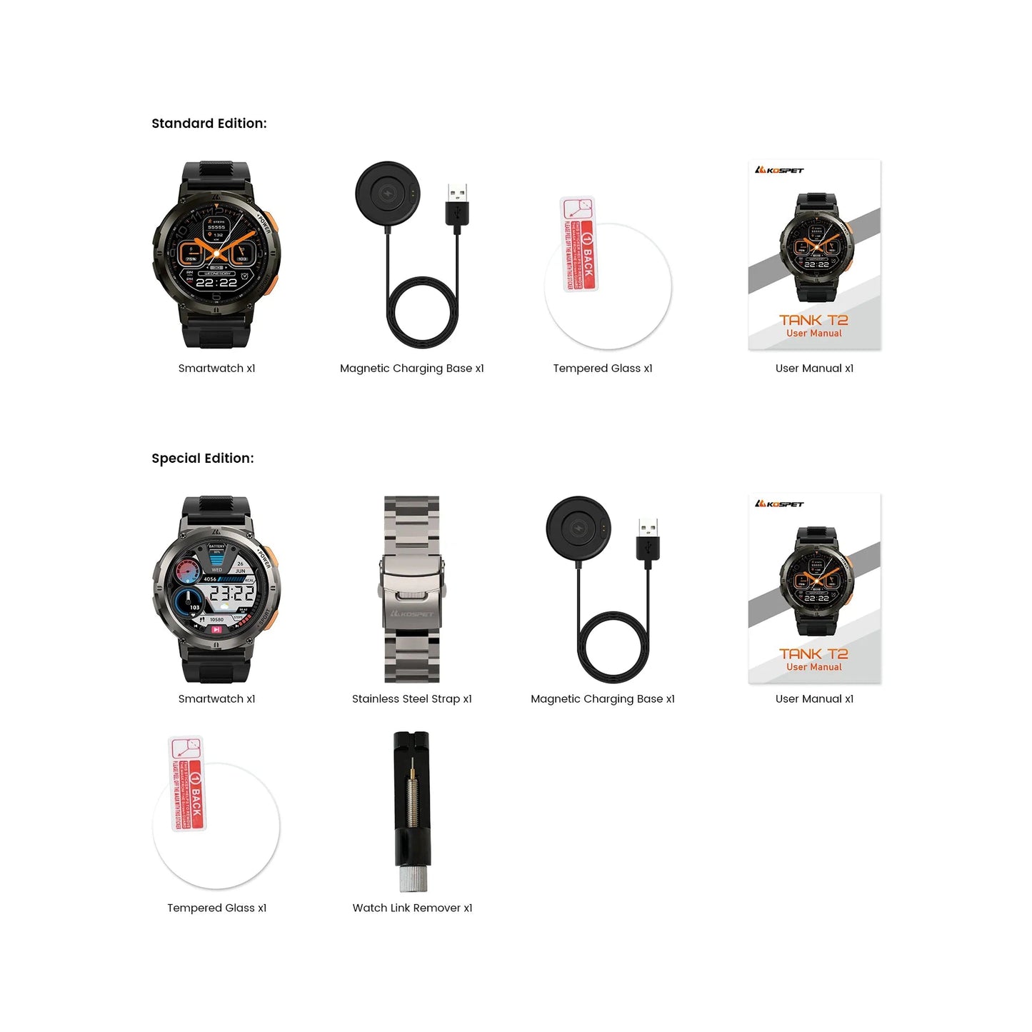 KOSPET TANK T2 Smart Watch