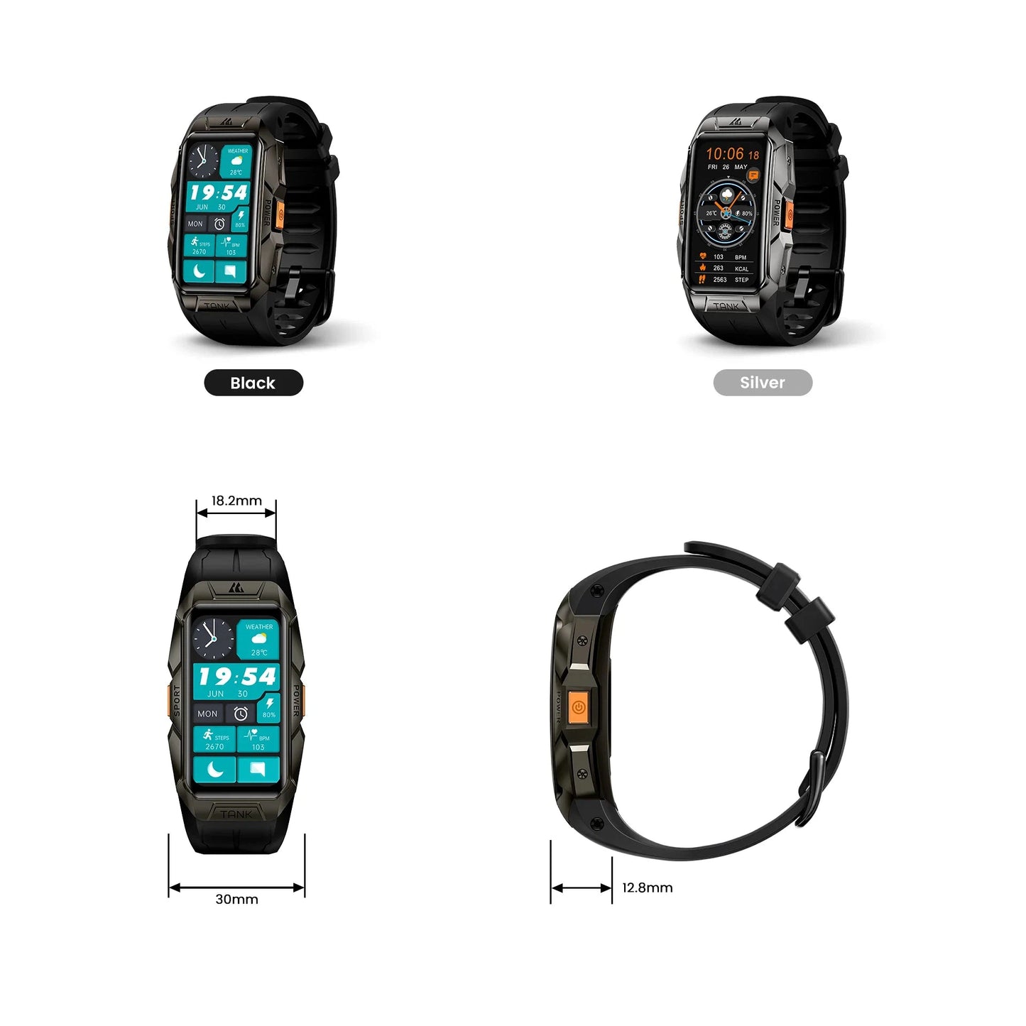 KOSPET TANK X1 Smart Watch | Smart Band