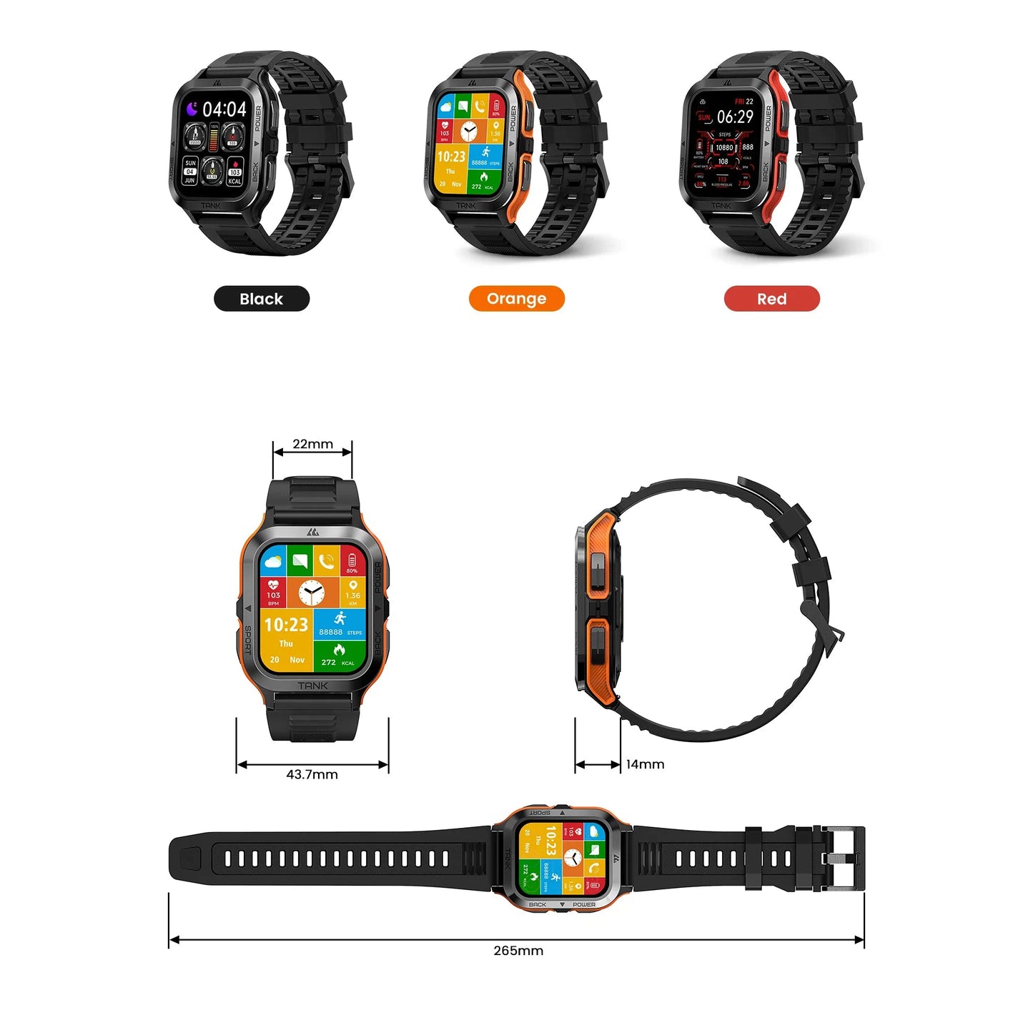 KOSPET TANK M2 Smart Watch