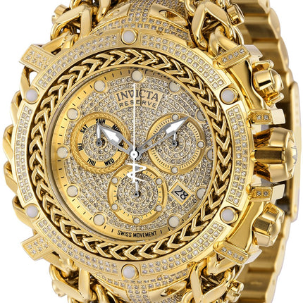 Invicta Gladiator 37344 Men's Quartz Watch - 58mm - With 696 diamonds