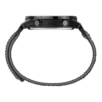 NORTH EDGE LITECORE Tactical Compass Digital Watch Men's Watch 45mm Nylon Strap EL Backlight Calendar 50m Waterproof