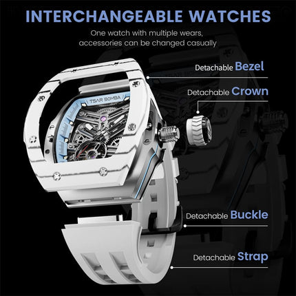 TSAR BOMBA Interchangeable Automatic Watch TB8218 Twin Set