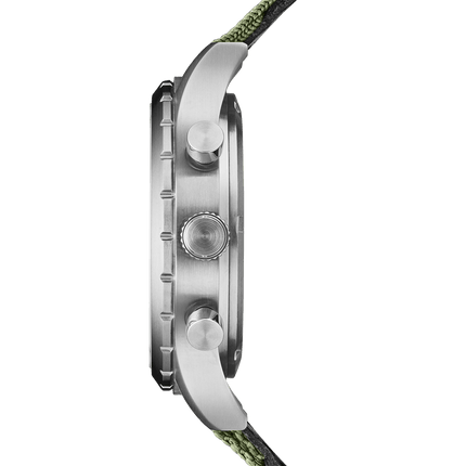 Swiss Military Field Chronograph Watch – Green Canvas| SM34117.06 image 1