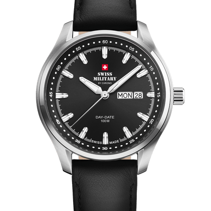 Swiss Military Classic Men’s Watch – Black Leather | SM34116.04 image 0