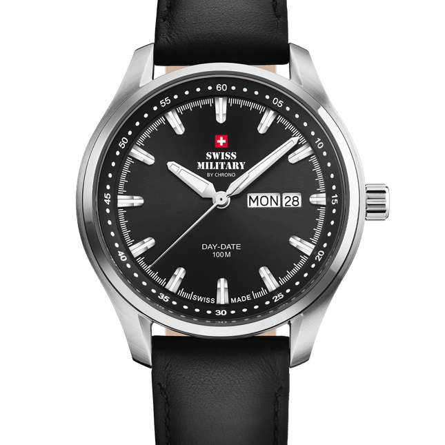 Swiss Military Classic Men’s Watch – Black Leather | SM34116.04 image 0
