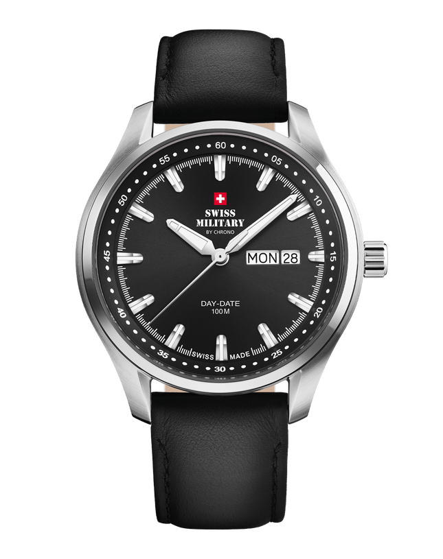 Swiss Military Classic Men’s Watch – Black Leather | SM34116.04 image 0