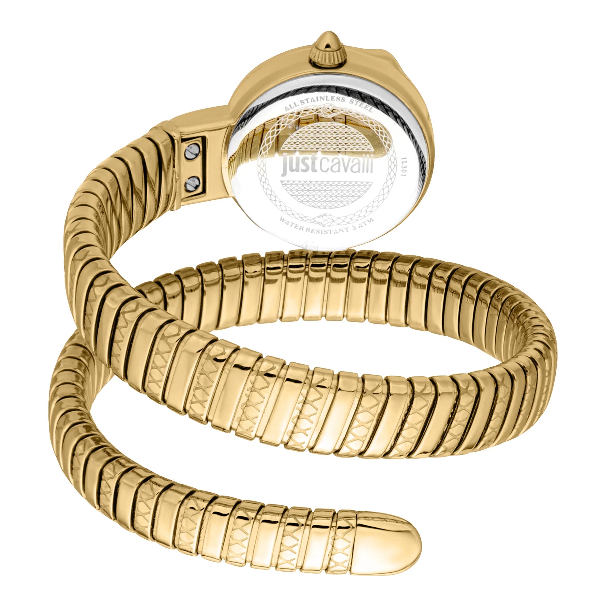 Just Cavalli Signature Snake Cerchio Snake Yellow Gold Silver Grey image 1