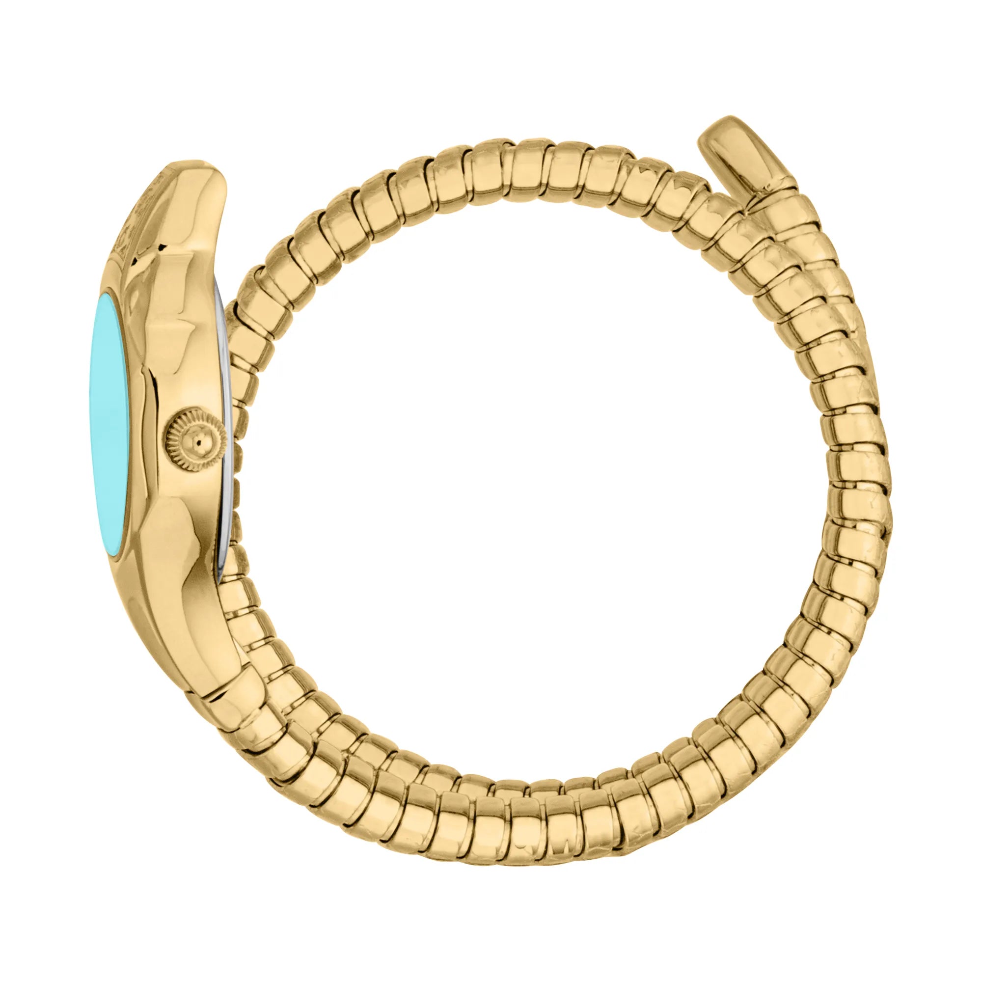 Just Cavalli Signature Snake Fiore Yellow Gold Turquoise image 2