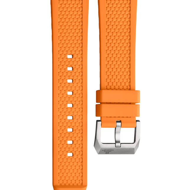 Swiss Military B.A14100.03 – Orange Rubber Strap Titanium image 0