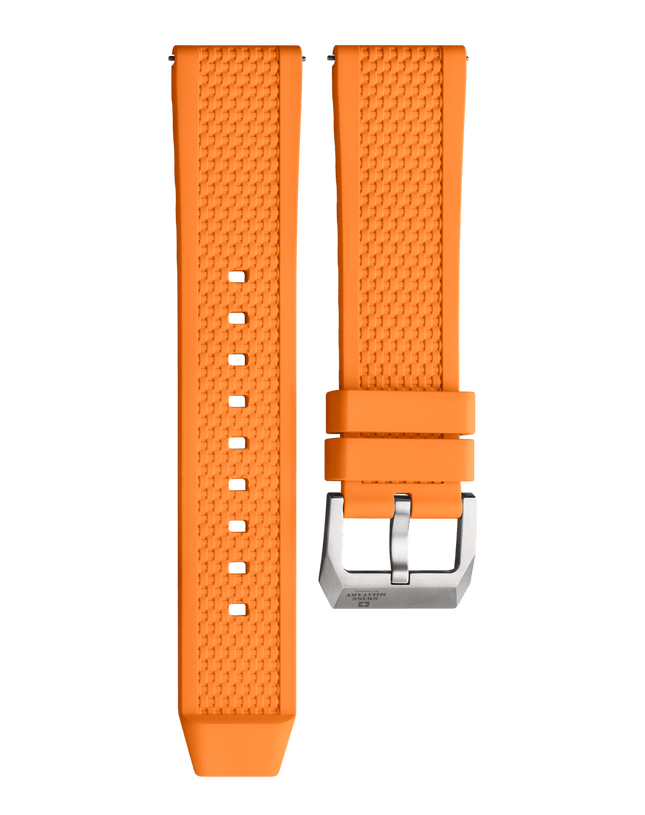 Swiss Military B.A14100.03 – Orange Rubber Strap Titanium image 0