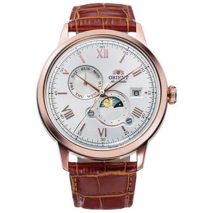 ORIENT Men's Bambino Moonphase Automatic Classic Watch RA-AK0801S image 0