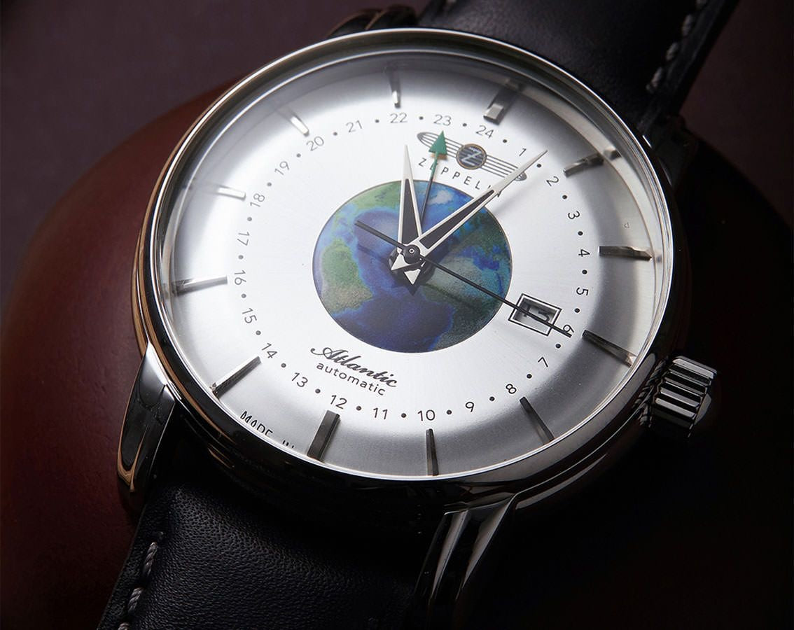 ZEPPELIN Atlantic Automatic GMT Date Watch Navy Blue 84681 image 5