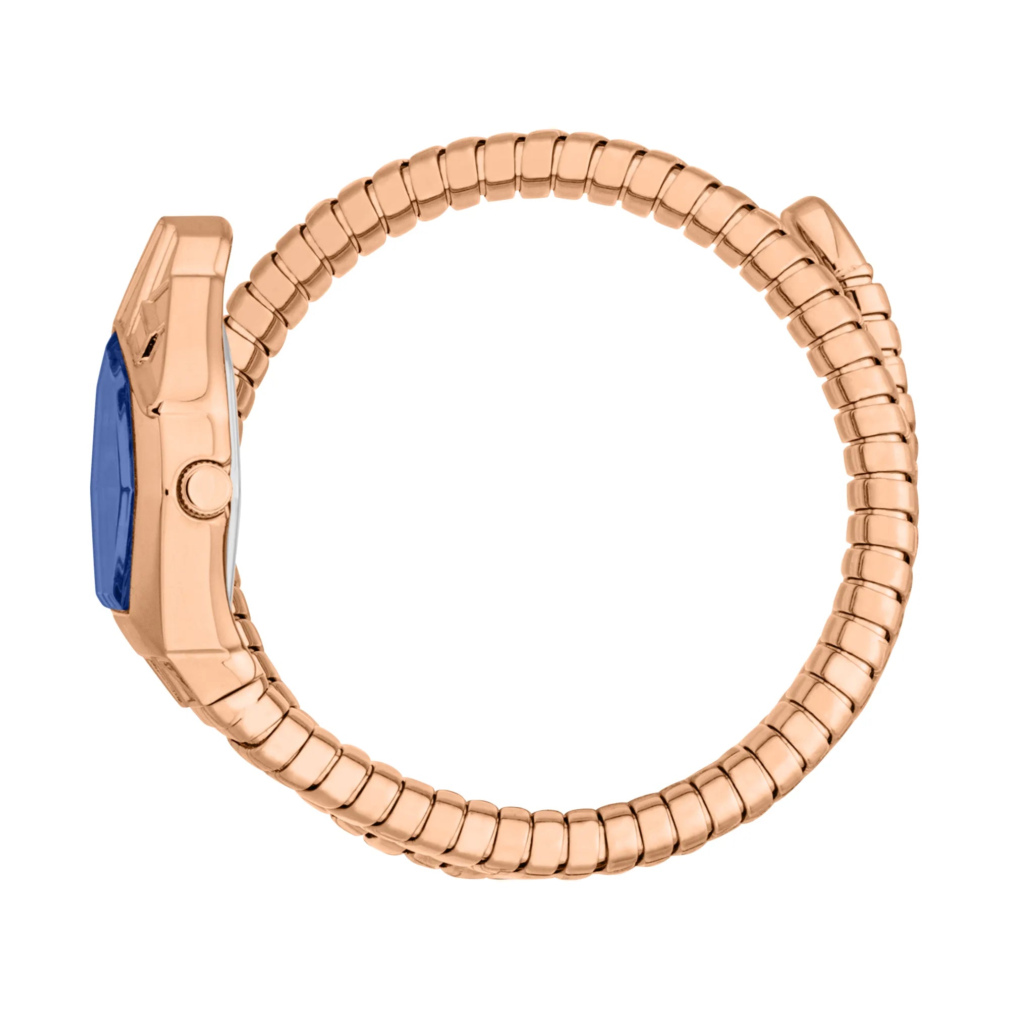 Just Cavalli Signature Snake Gemma Rose Gold Blue image 2