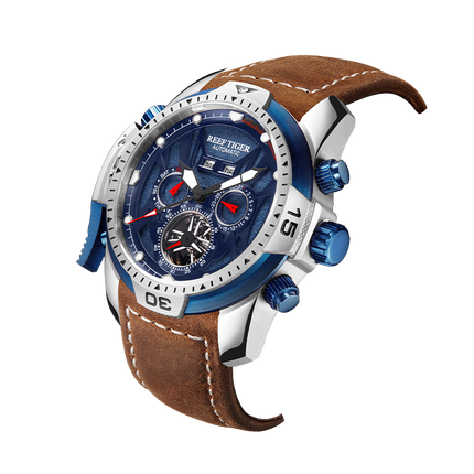 Reef Tiger Men's Aurora Transformers Skeleton Automatic Mechanical Watch image 1