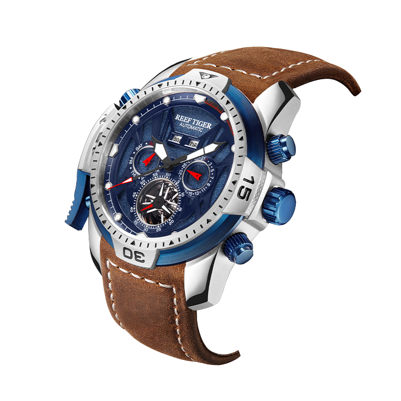 Reef Tiger Men's Aurora Transformers Skeleton Automatic Mechanical Watch image 1