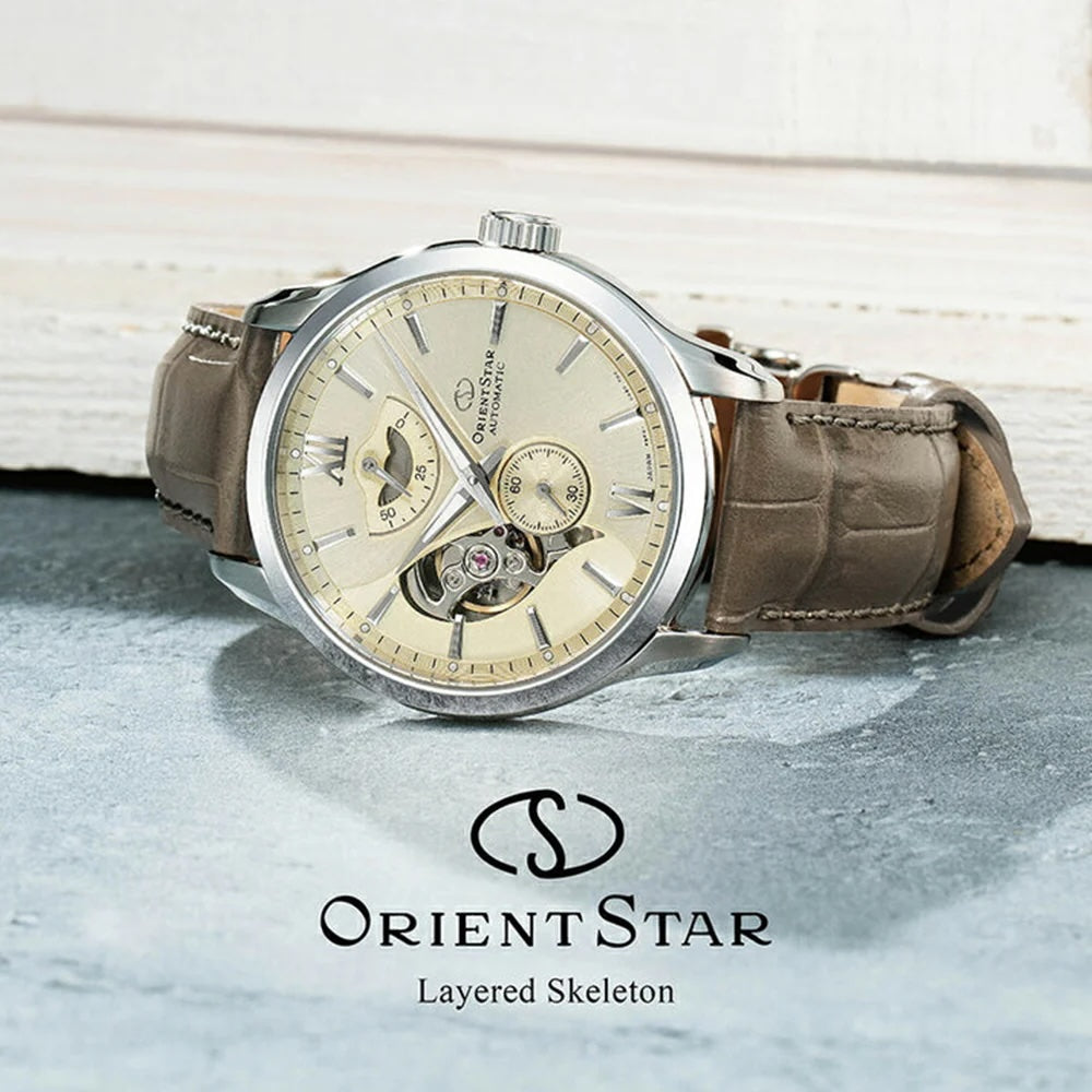 ORIENT STAR Layered Skeleton Automatic Power Reserve Watch RE-AV0B10G image 5