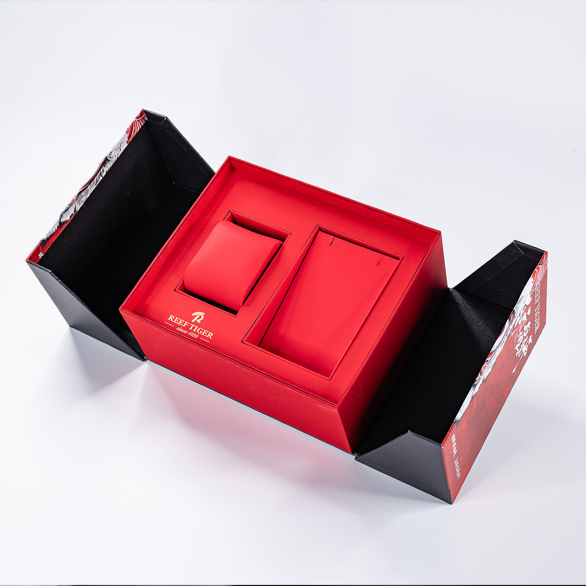 Reef Tiger RGA3009 Chinese Lion Dance Watch Packing Gift Box image 1