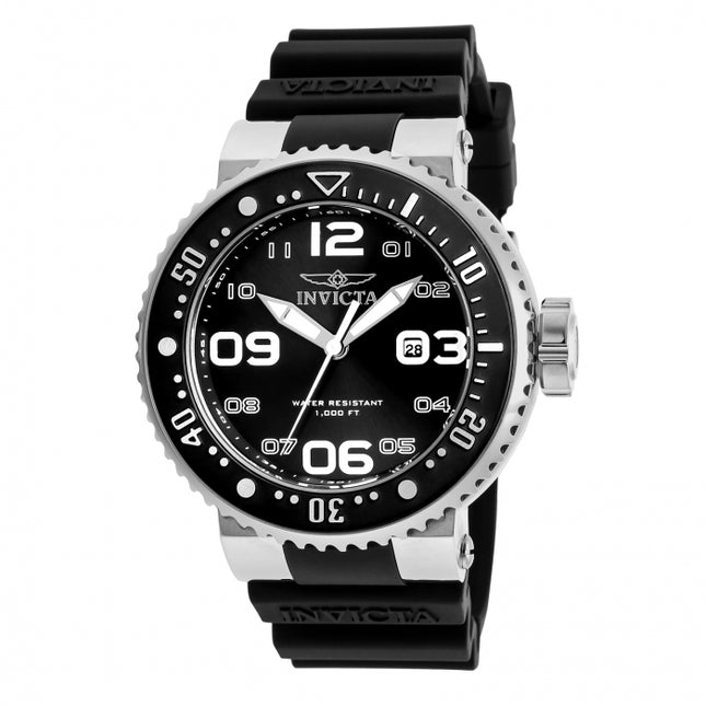 INVICTA Men's Pro Diver Hunter 52mm Silver / Black Watch