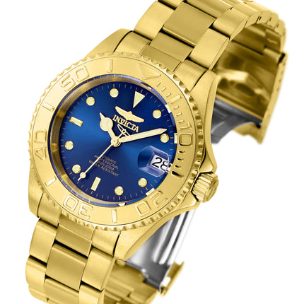 INVICTA Men's Pro Diver Automatic 40mm Gold Edition / Ocean Blue Oyster Bracelet 200m Watch