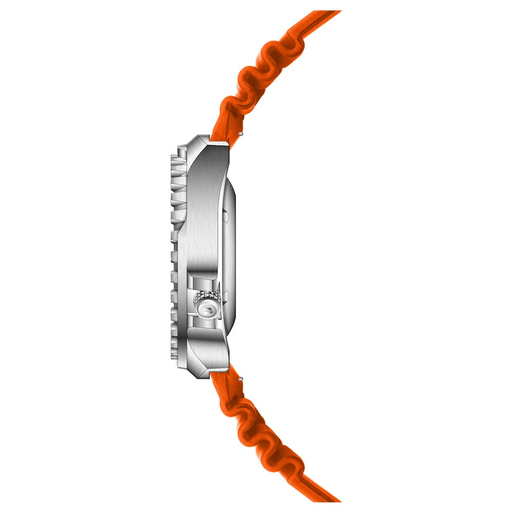 RIEDENSCHILD PRECISION INSRUMENTS GERMANY Divers Taucheruhr 1000m Helium Valve Watch Orange image 3