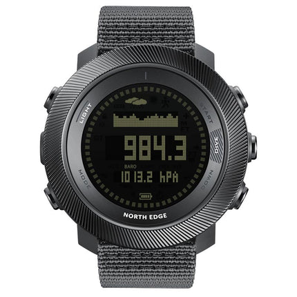NORTH EDGE Tactical APACHE-D Freediving Computer Watch Compass Altimeter Barometer Safety Stop Reminder 200 Diving Log World Time 10ATM Waterproof