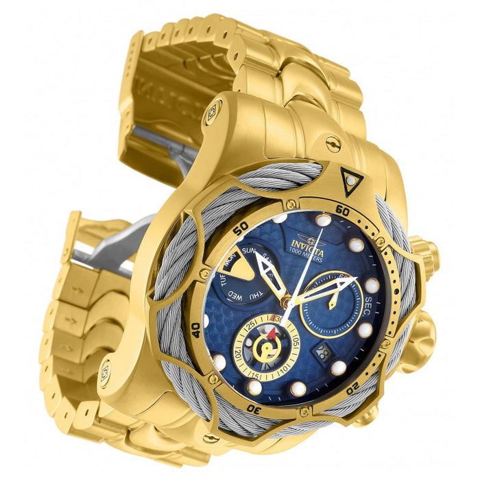 INVICTA Men's Reserve Venom Defender Chronograph 52mm Gold / Blue 1000m Watch